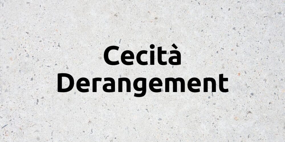 Cecità - Derangement